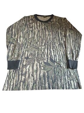 Vintage Realtree Camo Tee USA Single Stitch Hunting Mens Medium